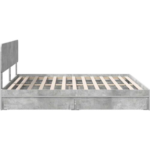  Krevet s od storage s uzglavljem Betonski sivi 180 x 200 cm Slike