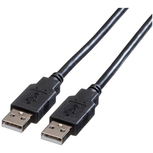 Roline USB kabel USB 2.0 USB-A vtič 0.80 m črna za&scaron;čiten 11.02.8908, (20416870) Cene