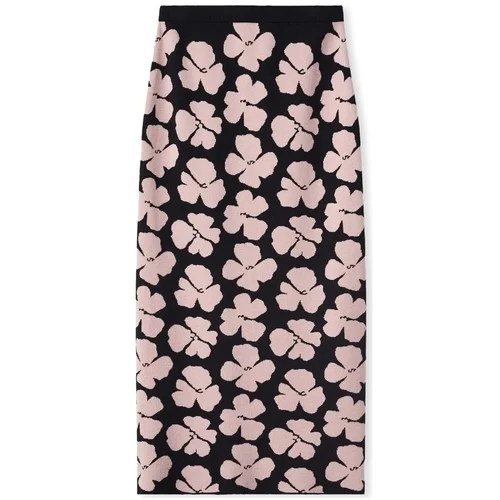 Compania Fantastica Krila COMPAÑIA FANTÁSTICA Skirt 10235 - Flowers Črna