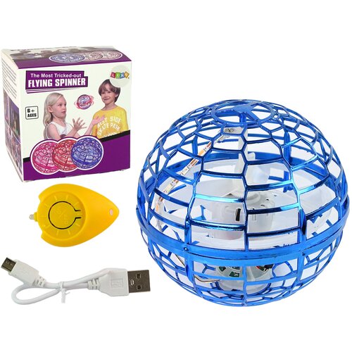 Lean_Toys Leteča vrteča se krogla modra Flynova LED 10 cm Cene