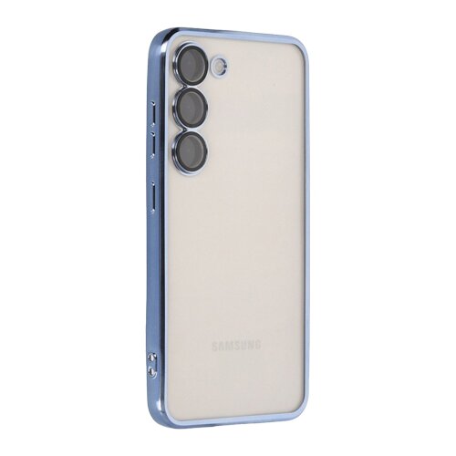  futrola sa niklovanim obodom za samsung A055 galaxy A05 svetlo plava Slike