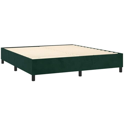  box spring s madracem LED tamnozeleni 180x200 cm bar&amp;scaron;un - Tamnozelena 180 x 200 cm gumbi Slike