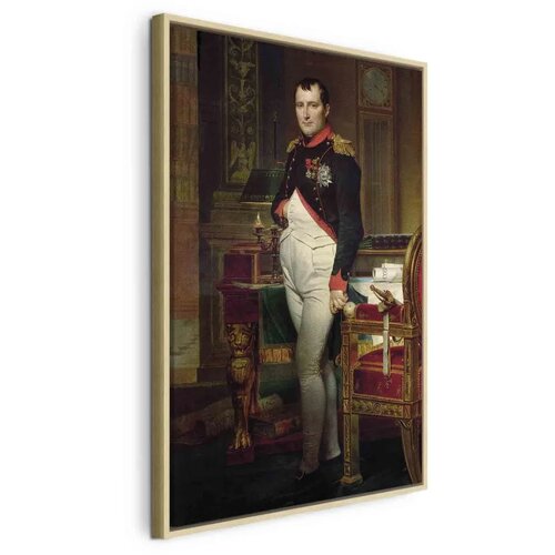  Slika - Jacques-Louis David – Napoleon Bonaparte 80x120 U prirodnom drvenom okviru Cene