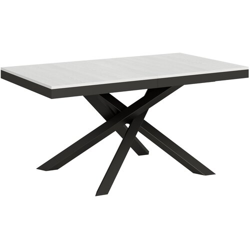 Itamoby &amp;nbsp; Volantis Evolution (90x160/420 cm) - bela, barva nog: antracit - raztegljiva jedilna miza, (20842178) Slike