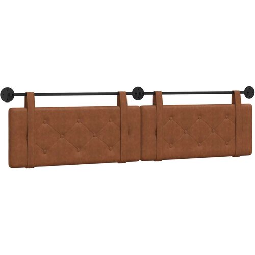  Smeđa Zidne 2 pcs Smeđa 200 x 5 x 40 cm Drvena ploča - Smeđa 200 cm bez LED Slike