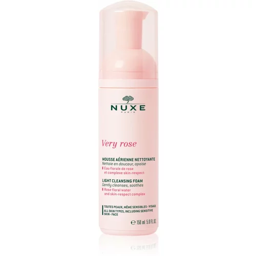 Nuxe Very Rose nježna pjena za čišćenje za sve tipove kože 150 ml