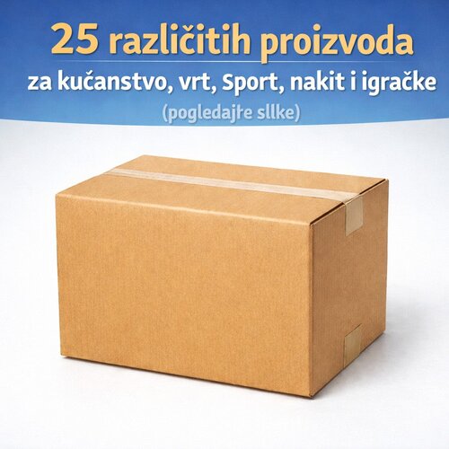  6. PAKET - 25 izdelkov za dom, vrt, &scaron;port, nakit, igrače...začetna cena 100 EUR Cene