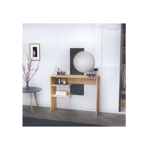 Hanah home Toaletni stolić Dali, 96x130x29,6 cm, Smeđe-antracit Slike