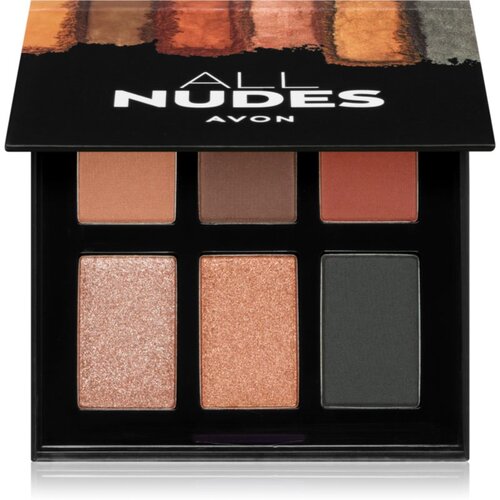 Avon 6 In 1 All Nudes paleta sjenila za oči 7,2 g Cijene