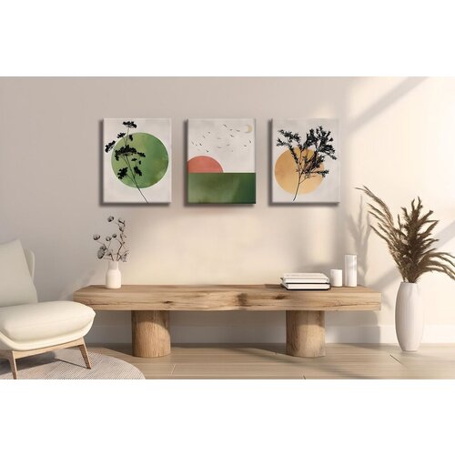 Wallity dekorativna slika UDC17, 30x40cm, 3 dela Cene