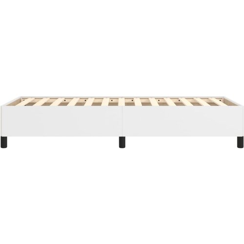  Okvir za krevet bijela 90x200 cm od umjetne kože Slike