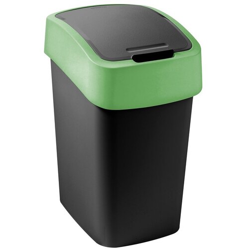 Curver Zelena/crna plastična kanta za smeće za odvojeni otpad 9 l Flip Bin &ndash; Cijene