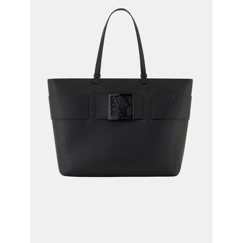Armani Exchange Nakupovalna torba črna