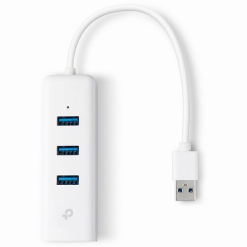 Tp-link UE330 priključna stanica in replikator porta za prenosni računalnik Žično USB 3.2 Gen 1 (3.1 Gen 1) Type-A Bela Cene