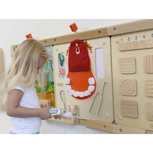  Masterkidz zidna senzorna ploča za oralnu higijenu flex montessori Slike