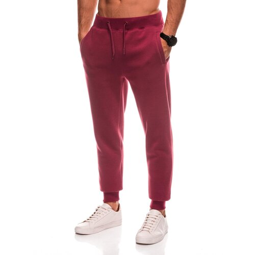 Edoti BASIC men's uniform sweatpants joggers - maroon Cene
