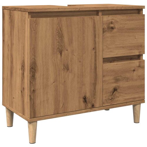 VidaXL Omarica za umivalnik artisan hrast 65x33x60 cm inž. les, (22056513) Slike
