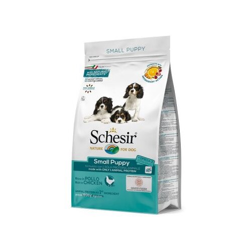 Schesir suva hrana za pse small puppy 2kg Slike