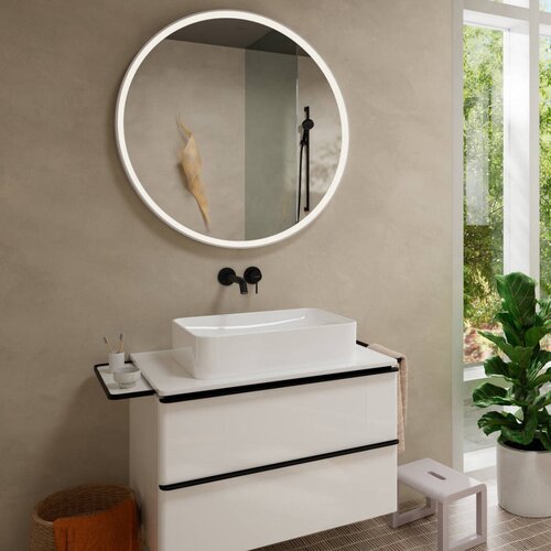Hansgrohe Tecturis S zidna za umivaonik ecosmart+ izliv 22.5cm matt black 73351670 Slike