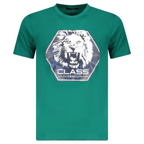 Cavalli Class Mu&scaron;ka Majica Kratkih Rukava Zelena Cijene