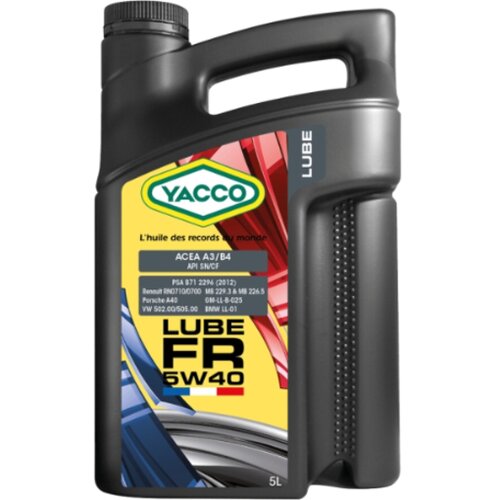 Yacco motorno olje Lube FR 5W40, 5L Cene