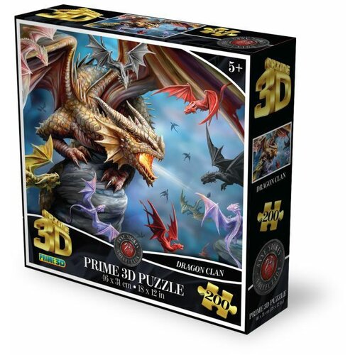 Puzzle za decu 3D Dragon clan - 200 delova Slike