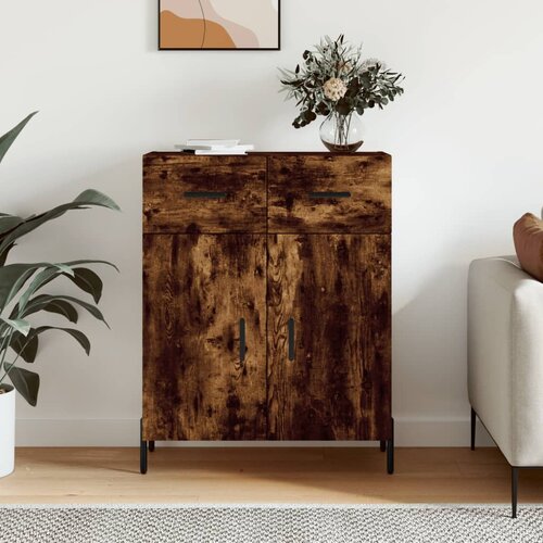 vidaXL Komoda boja dimljenog hrasta 69 5x34x90 cm konstruirano drvo Cijene