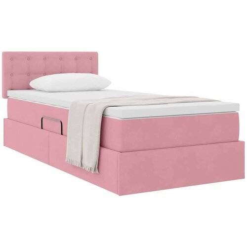  Krevet s od storage s madracem Ružičasta 90 x 200 cm Bar&amp;scaron;un Slike