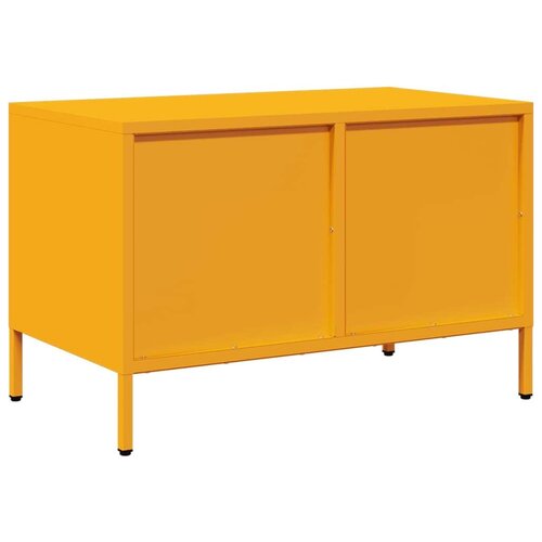 vidaXL TV omarica gorčično rumena 68x39x43,5 cm hladno valjano jeklo Cene