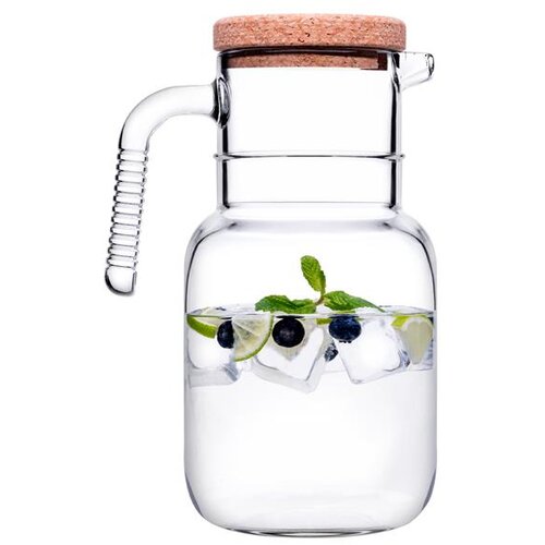 PASABAHCE Vrč Hoop / 1.5L / s pokrovom iz plute, (21365023) Cene