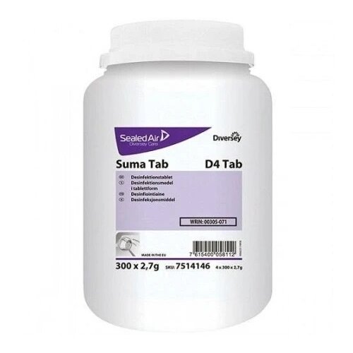 Diversey Suma Tab D4 300 tableta za dezinfekciju na bazi hlora 810g ( Div-100028 ) Slike