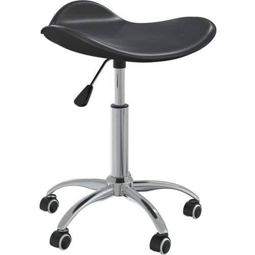 VidaXL 323674 Salon Spa Stool Black Faux Leather Slike