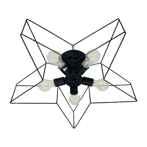 Mitea Lighting Luster crni Max.60W 220~240V 5xE27 M10430-5 Slike