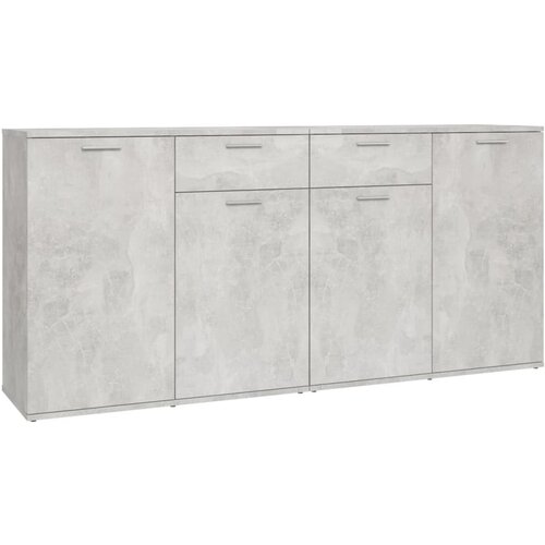 Maison Chic Komoda - Predalnik betonsko siva 160x36x75 cm iverna plošča, (21720544) Cene