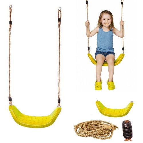 Monkey Gym Gugalni plastični sedež - rumena barva, (5000077398) Cene