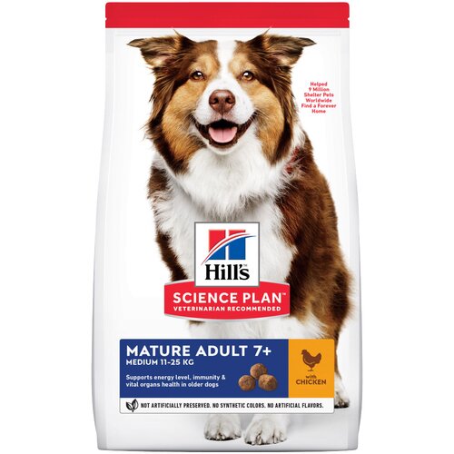 Hill’s 14 + 4 kg gratis! 18 kg Science Plan hrana za pse - Mature Adult 7+ Medium s piletinom Cijene