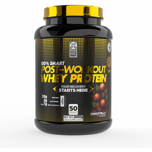 100% SMART POST-WORKOUT WHEY PROTEIN - 2000G - Chocotella Cijene