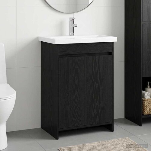 Set namještaja za kupaonicu Crni hrast 81 x 40 x 84,5 cm Cene