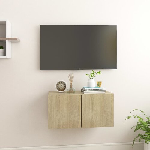 Viseći TV ormarić boja hrasta sonome 60 x 30 x 30 cm Slike
