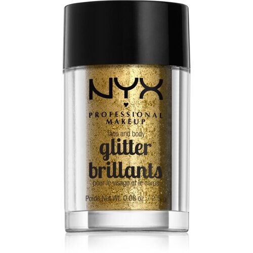 NYX Professional Makeup Glitter Goals bleščice za obraz in telo odtenek 05 Gold 2.5 g Cene