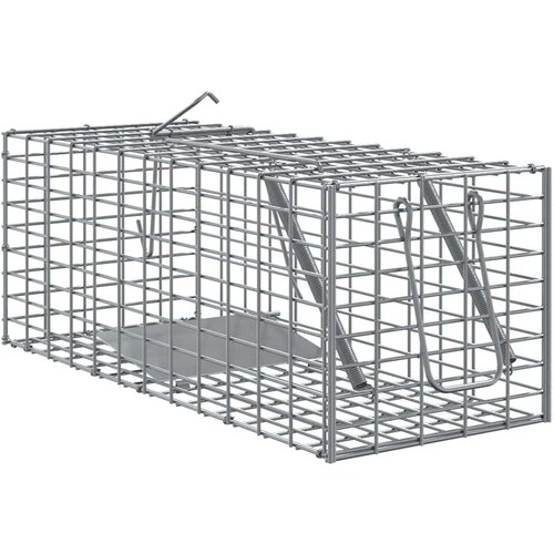vidaXL Zamka za živali Antracit 31 x 13 x 12 cm Jeklo Cene
