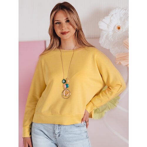 DStreet Bluzka damska one size oversize z wisiorkiem NUBISS żółta Cijene