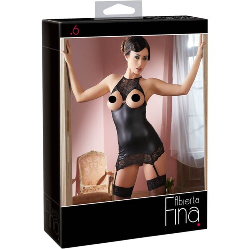 Abierta Fina odvažno svjetlucavo - mini haljina (crna) - XL Slike
