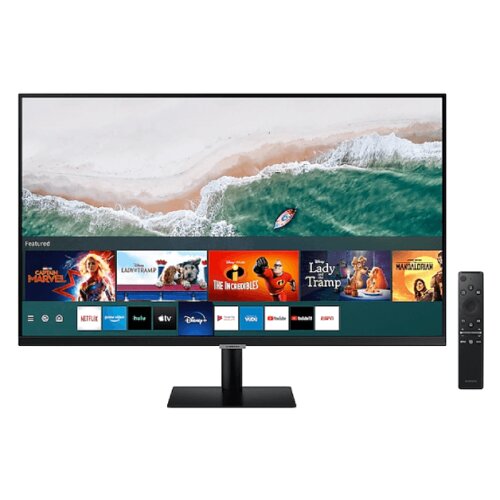 Samsung LED LCD monitor 32&amp;quot;, smart, FullHD, HDMI, USB, BT, WiFi - LS32AM500NRXEN, Crni Slike