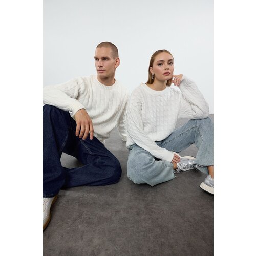 Trendyol Ecru More Sustainable Soft Texture Basic Knitwear Sweater Cijene