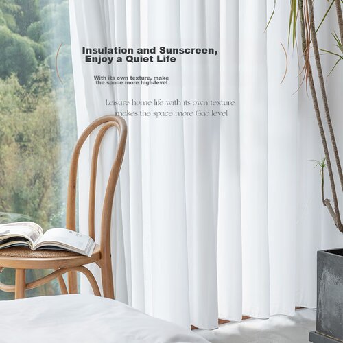  Jinchan Prozirna zavesa, 250&amp;times;270cm, Bela Slike