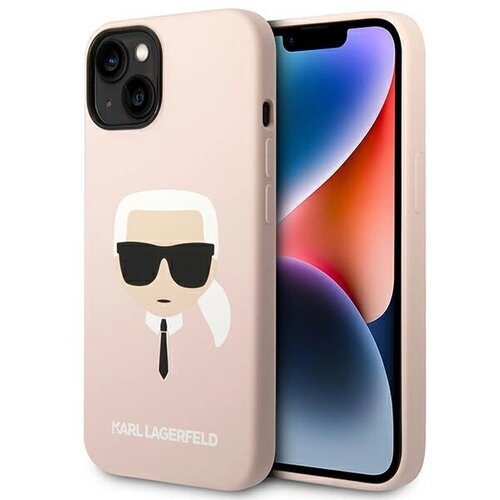 Karl Lagerfeld SILIKONSKI OVITEK KARL'S HEAD ZA MAGSAFE ZA IPHONE 14 PLUS ROZA, (21898075) Cene