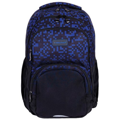 Head Ranac đački anatomski 3zipa 1džep AB200 Blue Bricks 25.502025049 crno-plavi Cene