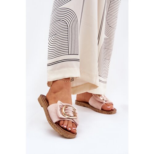 Boto Flat Women's Slippers With Decorative Detail Pink Nellodra Cijene