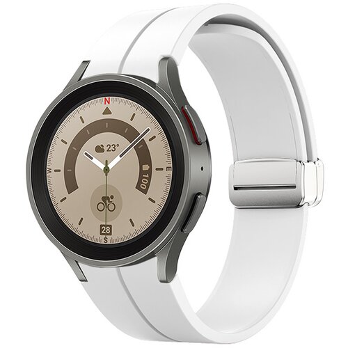 INF Silikonski pašček za uro Samsung Watch 5 Pro White, (21683063) Cene